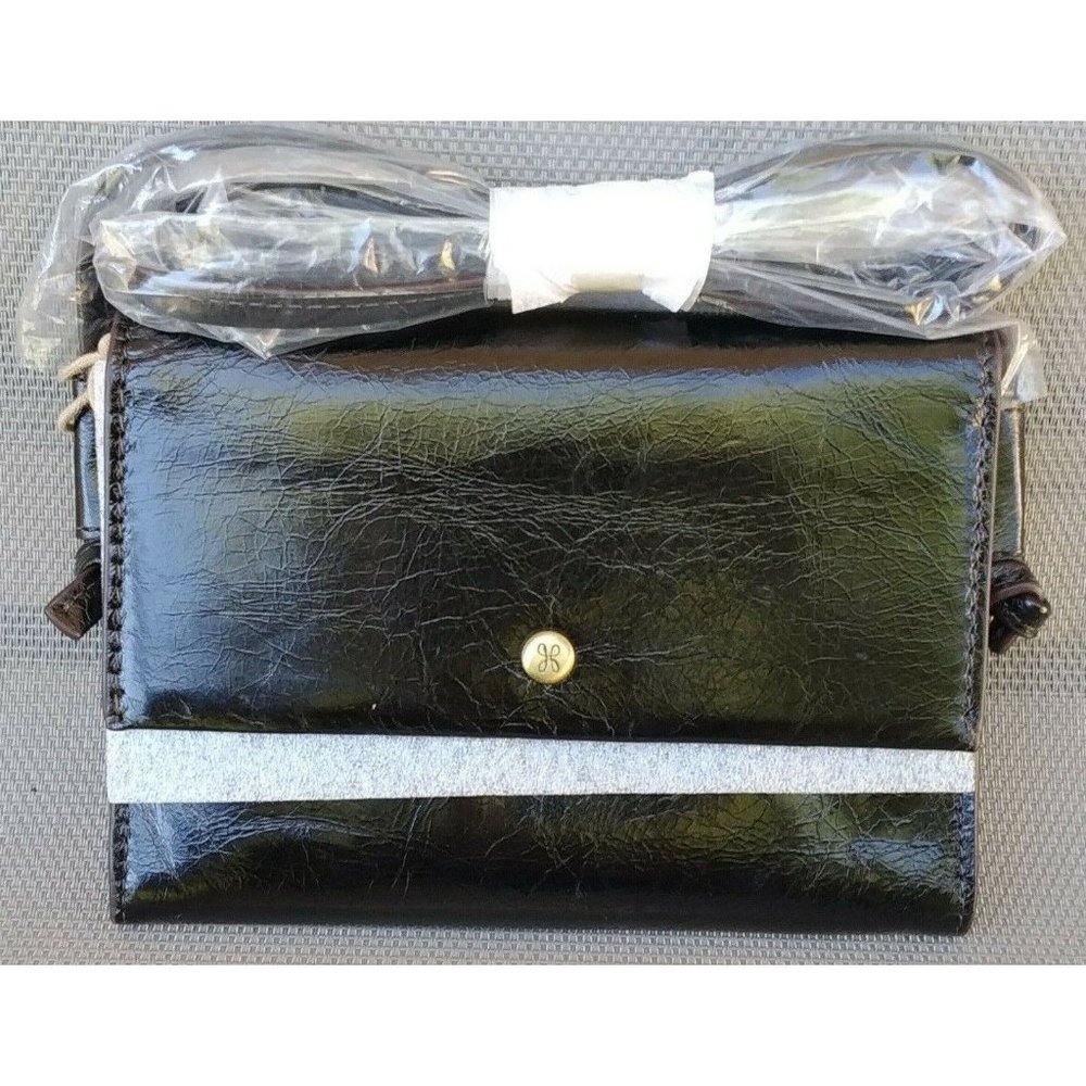 HOBO NWT Black Leather Bemuse Crossbody Magnetic Clasp Small Slim Purse CX-32321